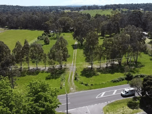 Image of road and plot of land in Templestowe