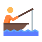 Icon of person fishing